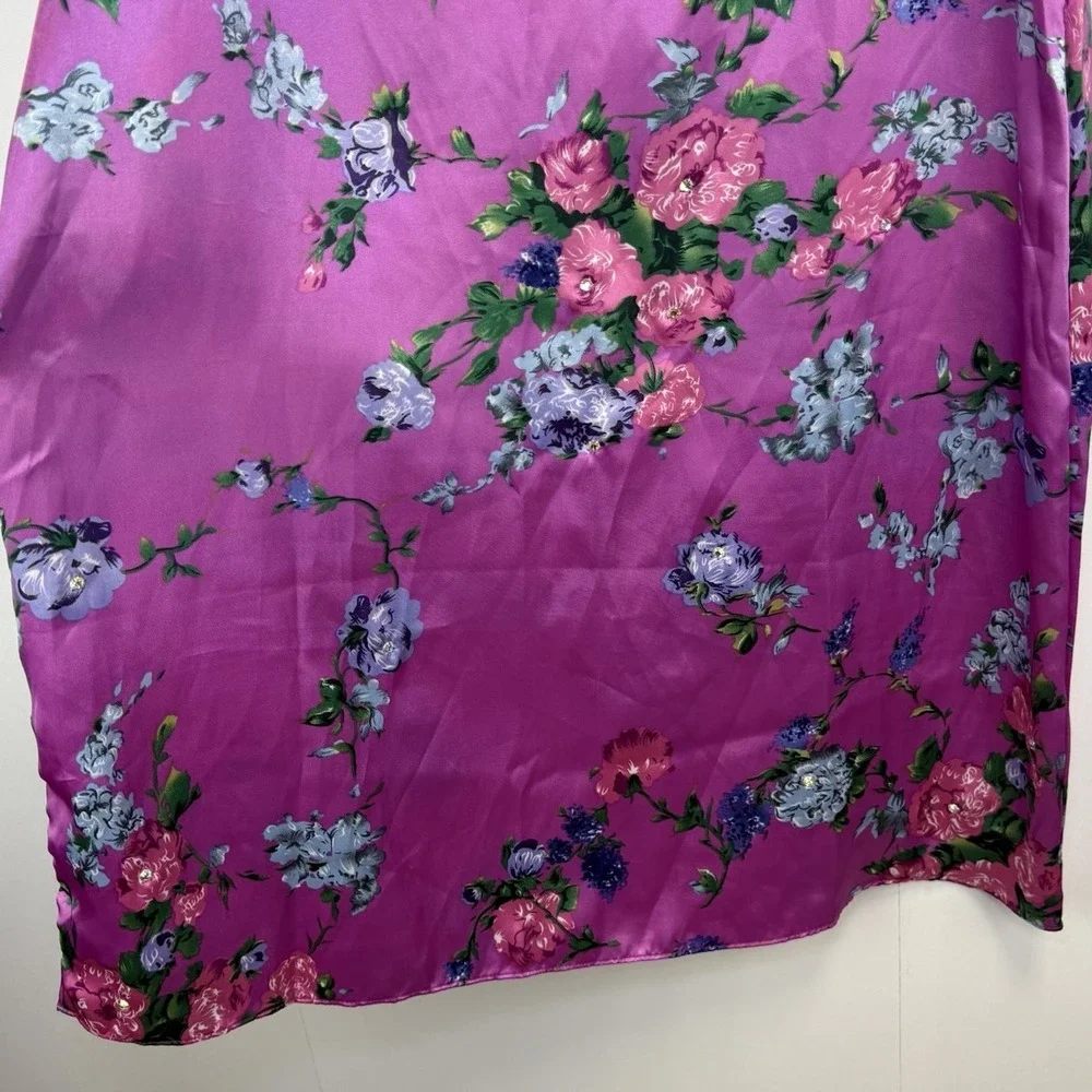 Vintage Xhilaration Y2K Satin Floral Coquette Feminine Fairy Skirt‎ Deadstock M